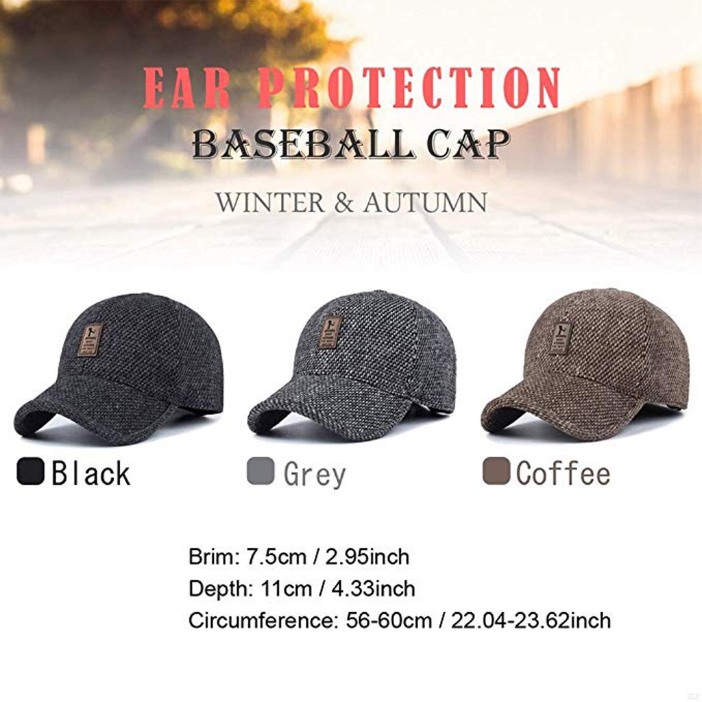 Winter Cap Heren Baseball Cap Oorklepjes Gorra Hombre Outdoor Warm Thicken Ingericht Cap Snapback Hoed Voor Volwassen 30H