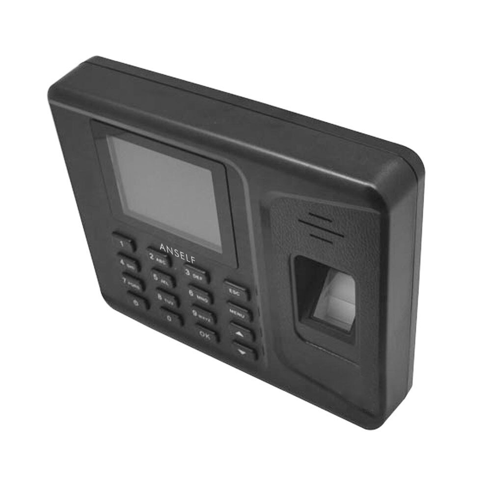 Realand LCD 2,8 "TFT USB Biometrische Fingerabdruck Teilnahme Maschine Zeit Recorder DC 5 v/1A Mitarbeiter Überprüfung- in Leser A-E260