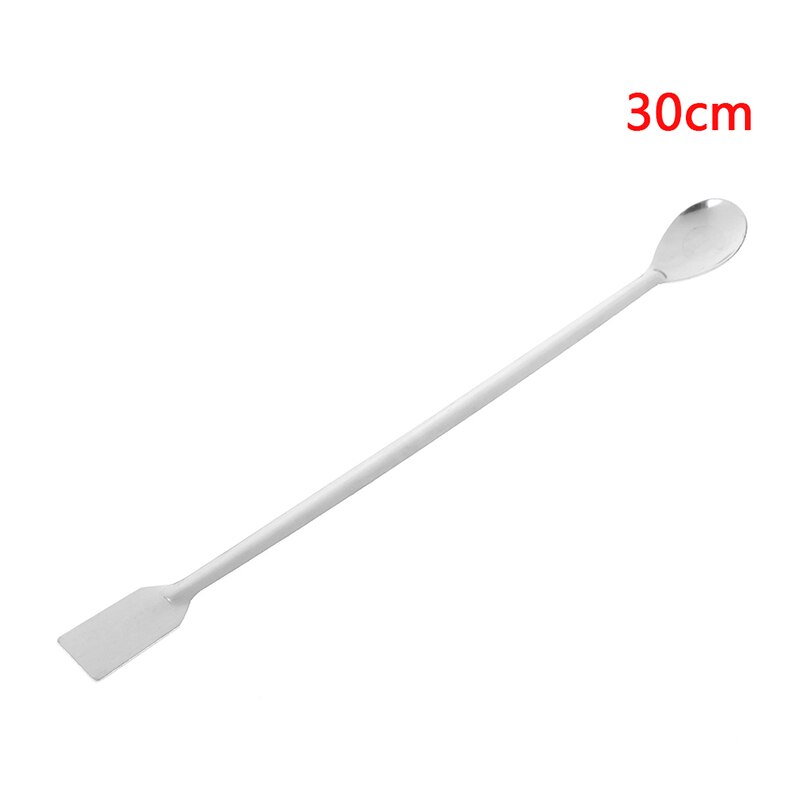 Micro espátula de laboratorio de acero inoxidable, 30/26/14/12cm, medicina, cuchara, soporte para pastillas, pala para farmacia: 30cm