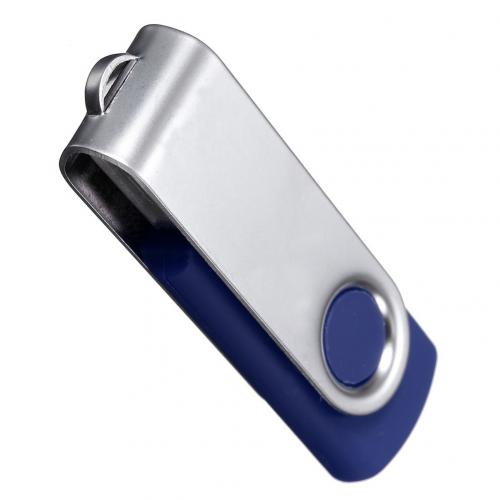 Kleurrijke 64MB Draagbare Roterende USB 2.0 Flash Memory Stick Pen Drive Data Opslag Draaibare U Disk Voor Computer: Blauw