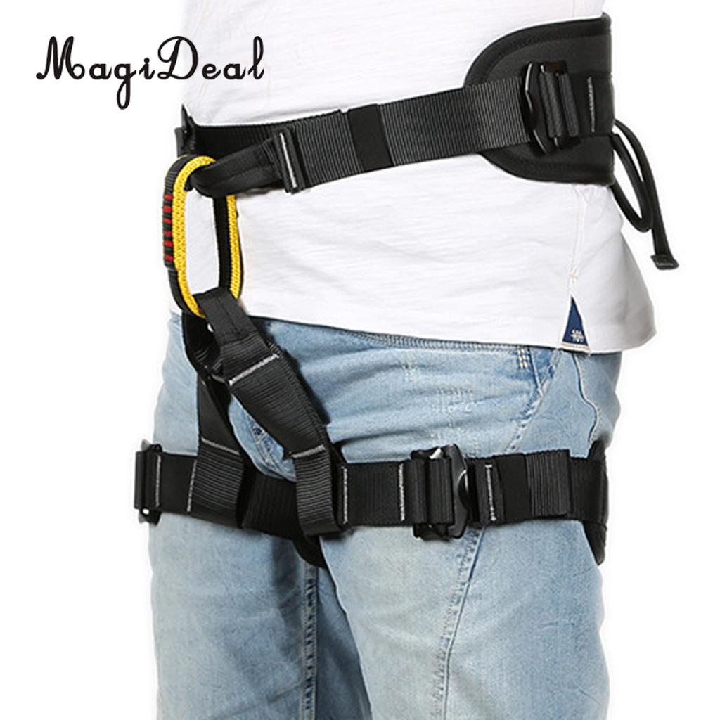 MagiDeal Mountaineering Rock Tree Climbing Harness Seat Sitting Bust Belt Gear 4 Colors for Caving Rescue Safety Rappelling