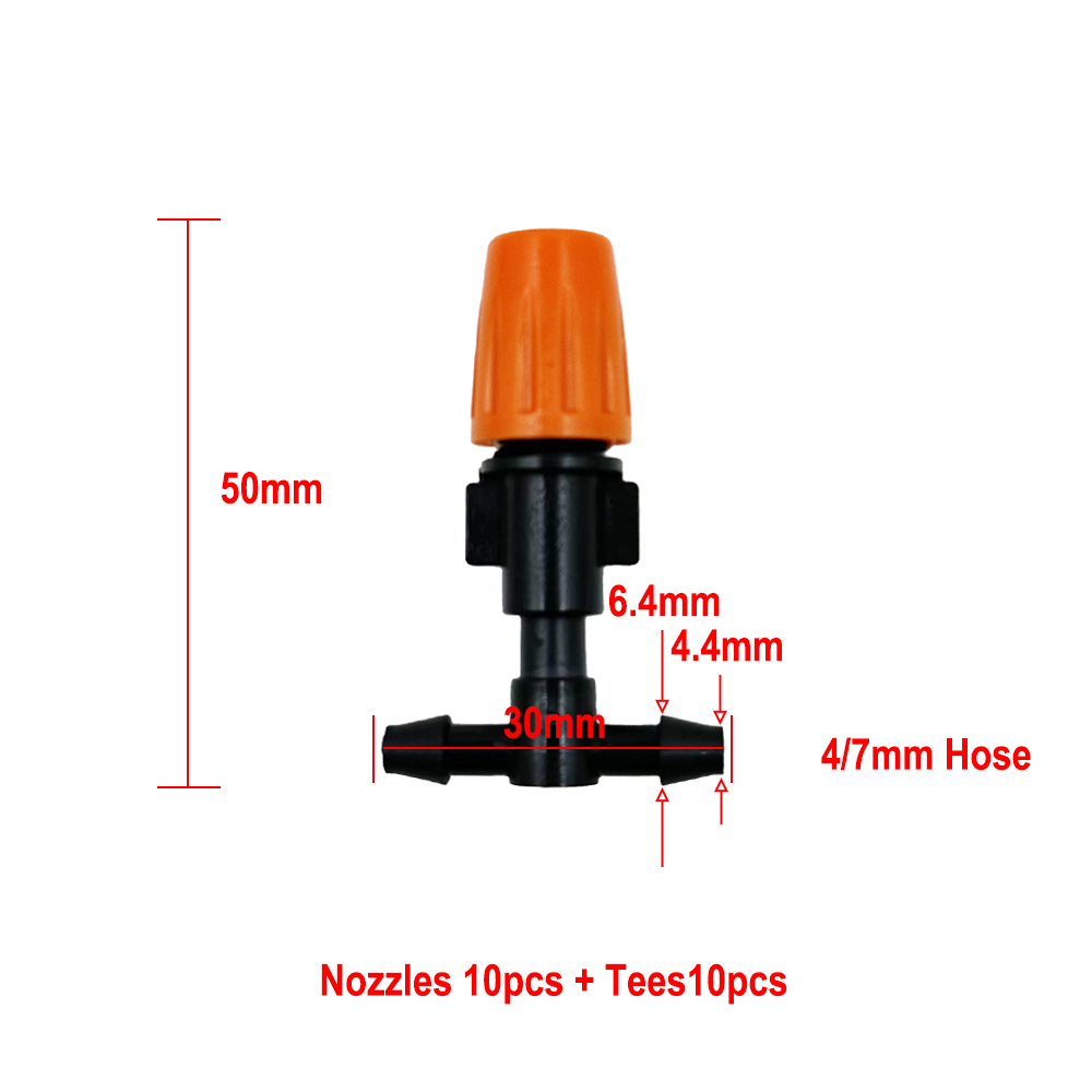 Agricultural Irrigation Micro Nozzle Garden Irrigation Automatic Watering Device Cooling And Dust Removal Irrigation Nozzle: Red