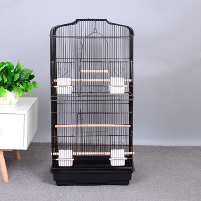 Cage perroquet à oiseaux, extra grande taille, 1 pièce, cage à oiseaux grise et de luxe, pour élevage