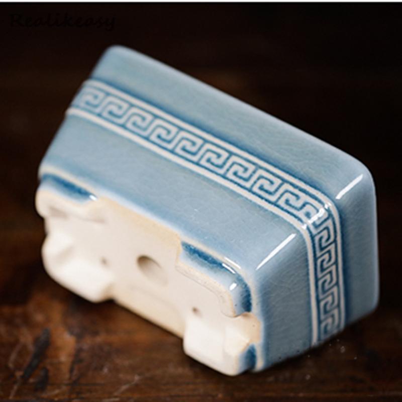 Chinese Style Purple Sand Flower Pots Ceramic Bonsai Pots Antique Desktop Decoration Flower Pots Home Office Flower Pots LC368