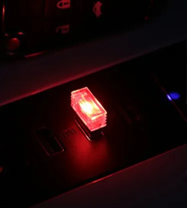 Mini USB LED Auto Licht Auto Interieur Atmosphäbetreffend Licht nicht beleuchtung Licht PC Auto bunte dekorative Lampe Auto Zubehör: 6000 Karat Kaltweiß