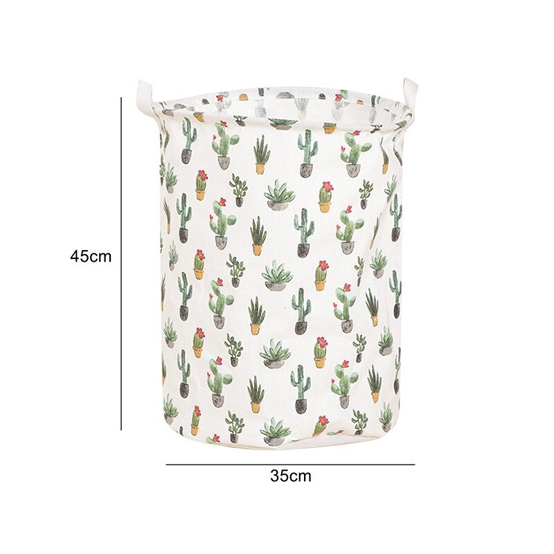 Laundry Basket Foldable Toy Storage Baskets Picnic Dirty Clothes Basket Box Cotton Wash Clothes Box Baby Organizer: 4