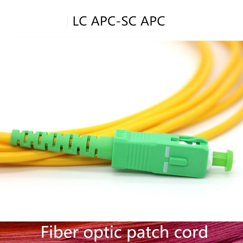 5PCS/LOT LC/APC to SC/APC Fiber Optic Patch Cord Cable LC-SC 5M Jumper Single Mode Simplex 2.0mm 3.0mm Optical Fibra Optica