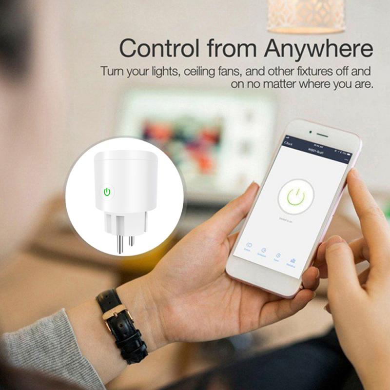 Tuya Zigbee EU plug WIFI wireless socket Smart timer plug voice control home smart power socket with Alexa and Google Assistant
