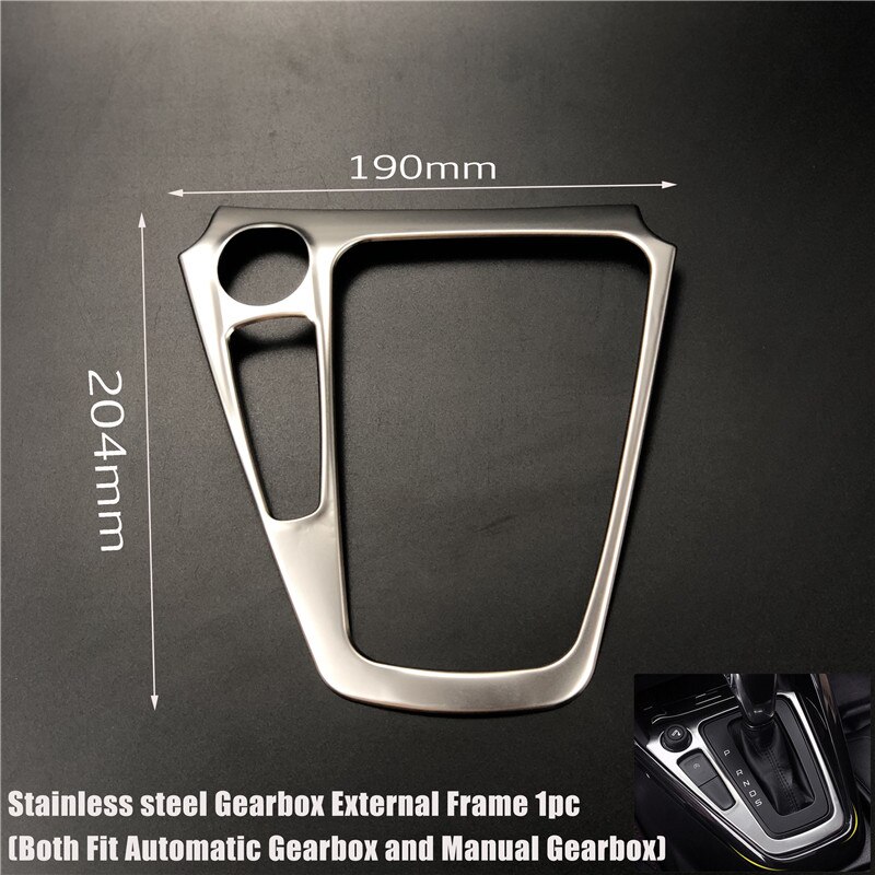 Car Accessories Gearbox Water Cup Holder Panel Trim Interior Decoration Frame sticker For Ford Focus 3 mk3: Steel External Frame