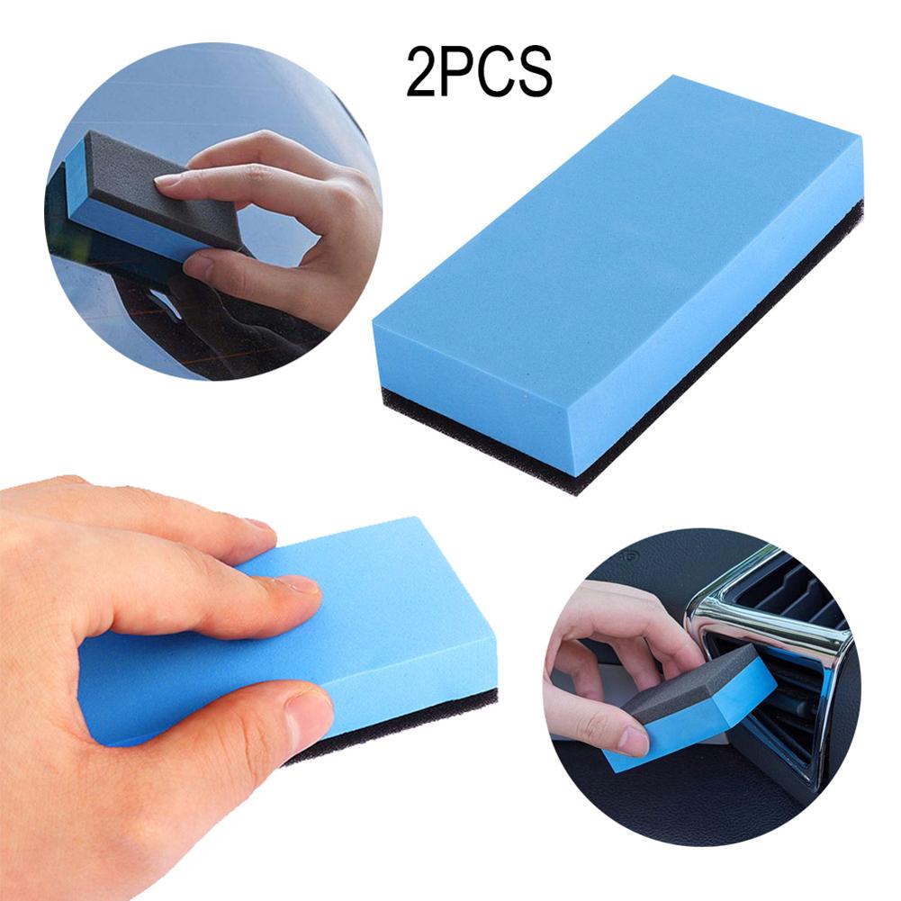 Limpiador de gafas para coche, 2 uds., esponja para lavado y limpieza, cepillo eliminador de suciedad, goma de borrar, a prueba de humedad, buena resistencia al agua duradera