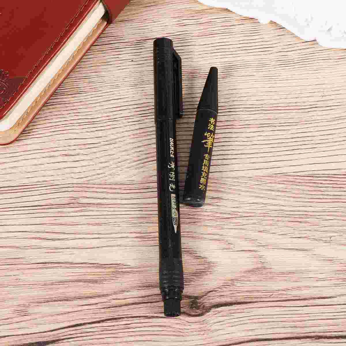 1 Set of Calligraphy Pens Chinese Japanese Kanji Characters Writing Brushes Refillable Pens Marker Pens Ink Pens Writing