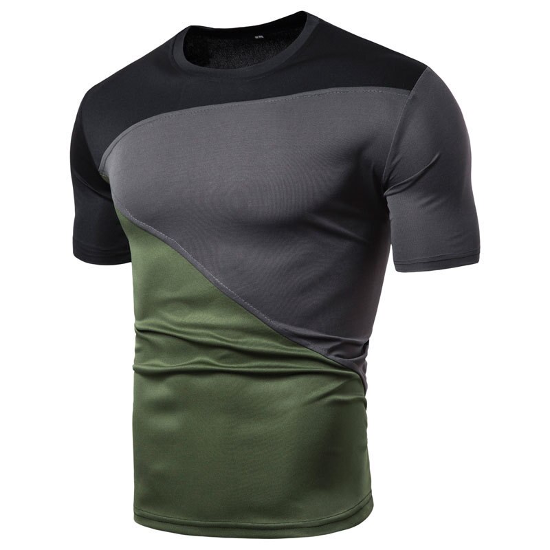 Sommer t-shirt til mænd camouflag kortærmet t-shirt herretøj trend afslappet slim fit fitness top tees