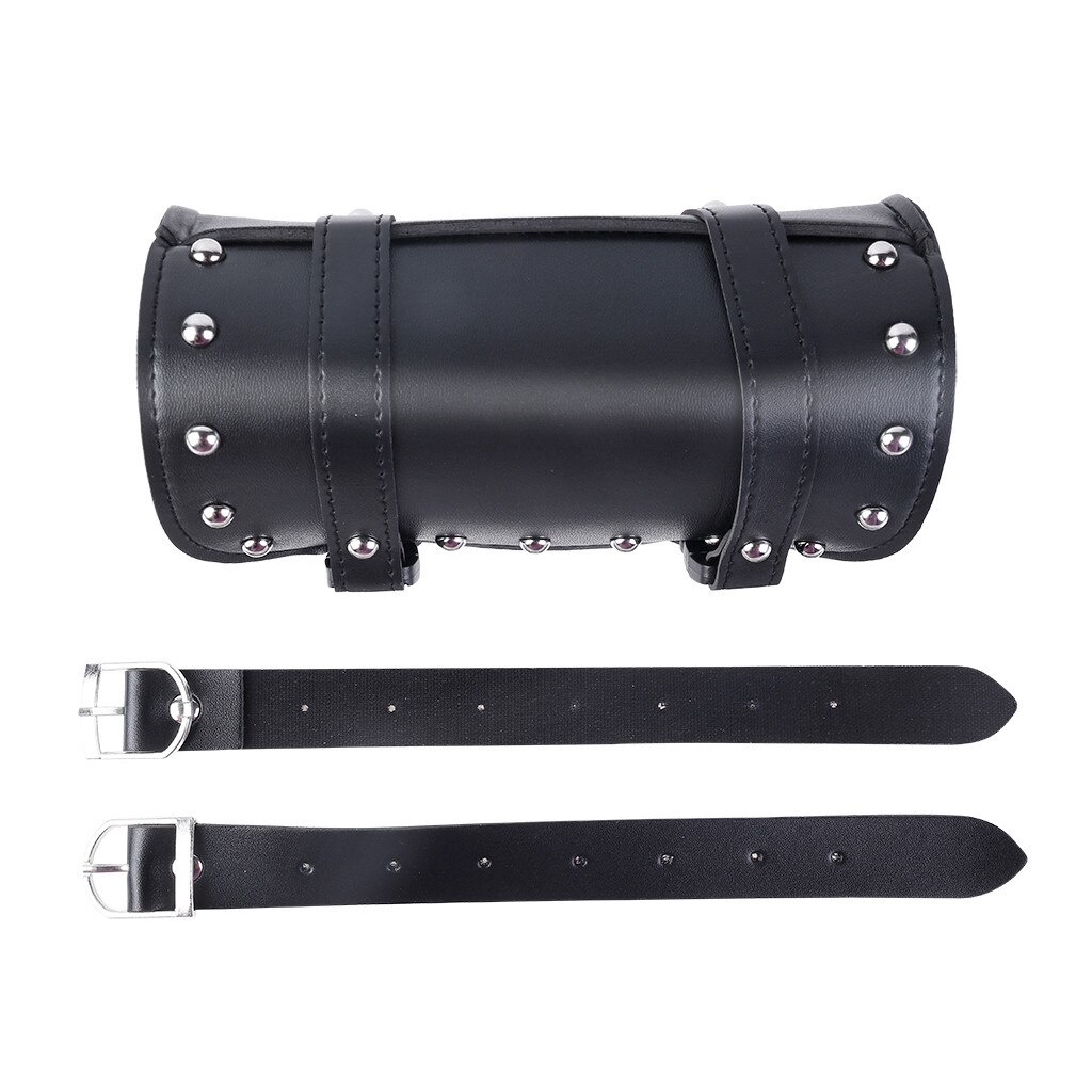 Universele Motorfiets Werkzeug Taschen Motorcycle Cruiser Gereedschapstas Vork Vat Vorm Stuur Voorvork Tas PU Leer: Default Title