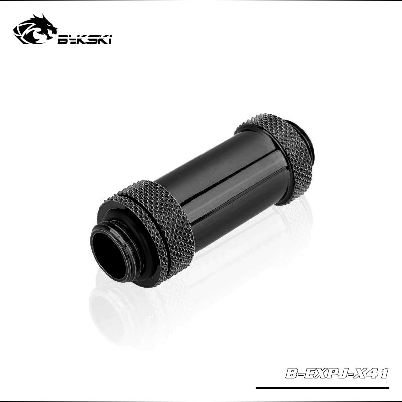 BYKSKI-extensor de conectores rotativos G1/4 &quot;macho a macho (41-69mm), uso para tarjeta GPU, para conexión Cross Fire connect SLI retráctil