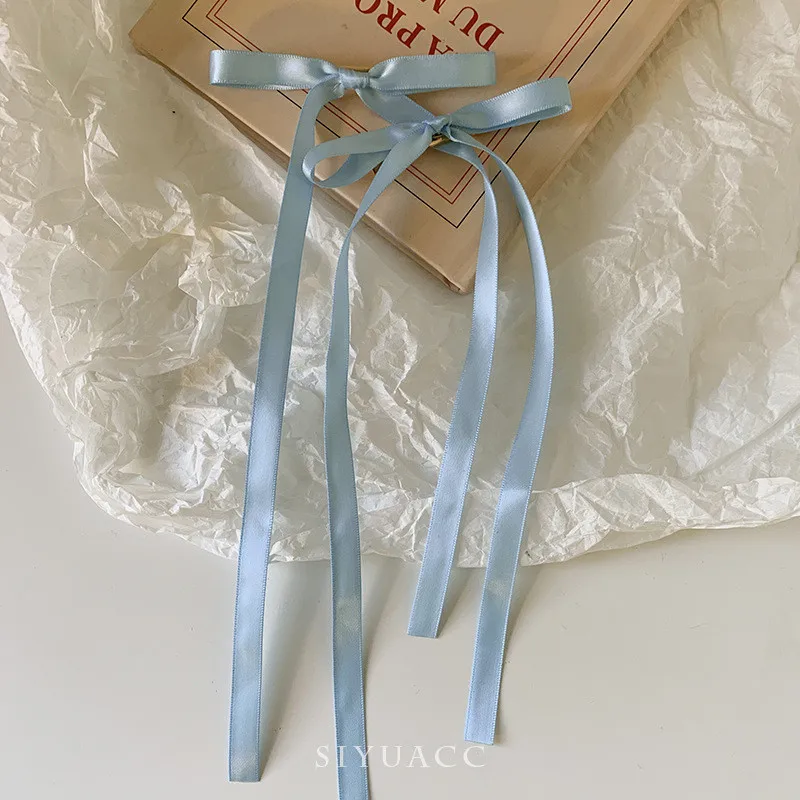 Pinzas para el cabello con lazos trenzados, cintas, coletas dobles, gorros ultra bonitos, horquillas largas dulces de estilo coreano a la , 2 uds.: Rosa