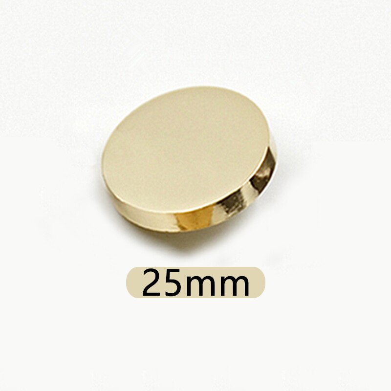 10pcs Gold Silver Color Round Buttons Alloy Shank Button For Jacket Windbreaker Button Fastener Plating Metal Snap Sewing Supply