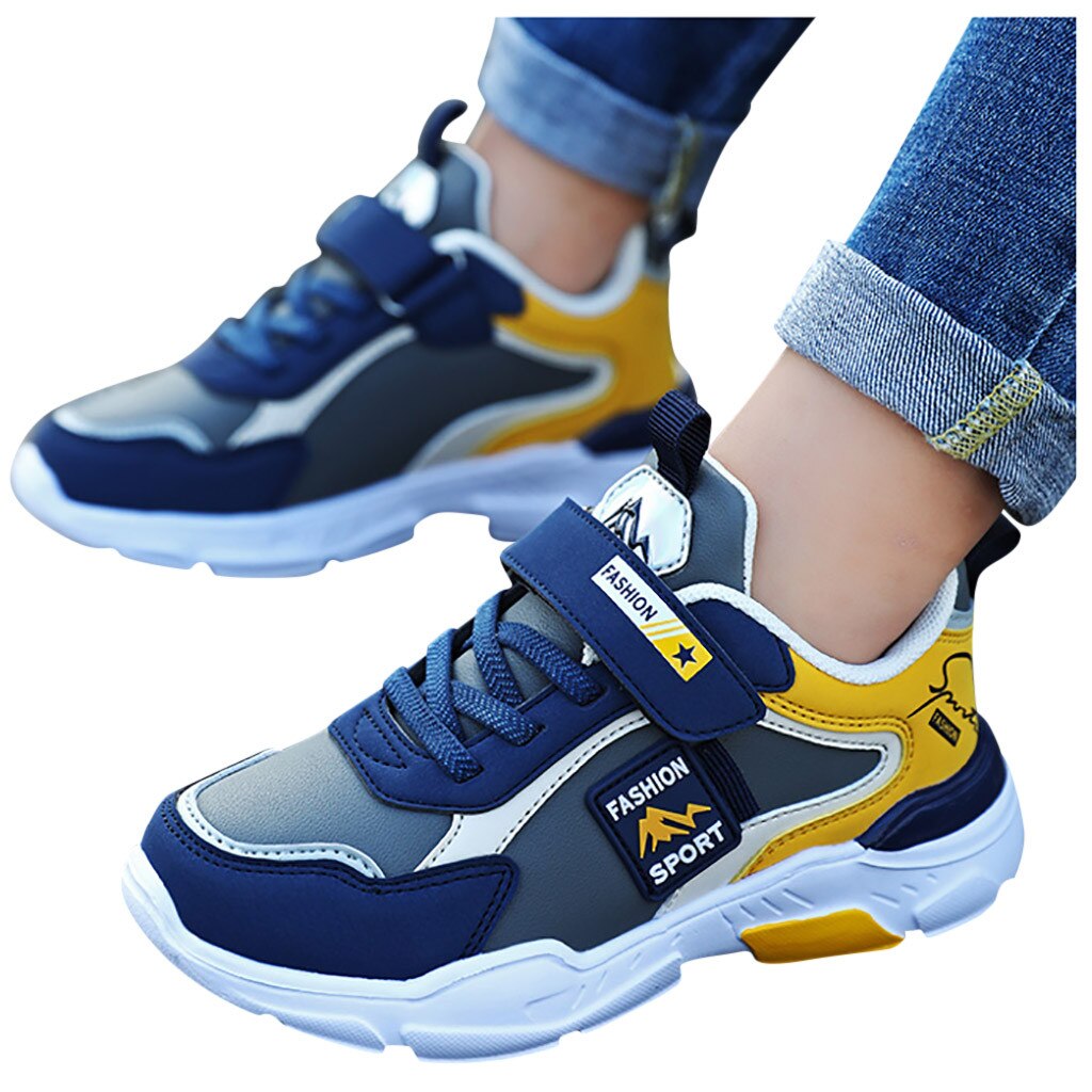 Big Size Children's Shoes Rubber Sole Handmade Casual Sneaker Lightweight Shoes Kids Young Comfortable Wal