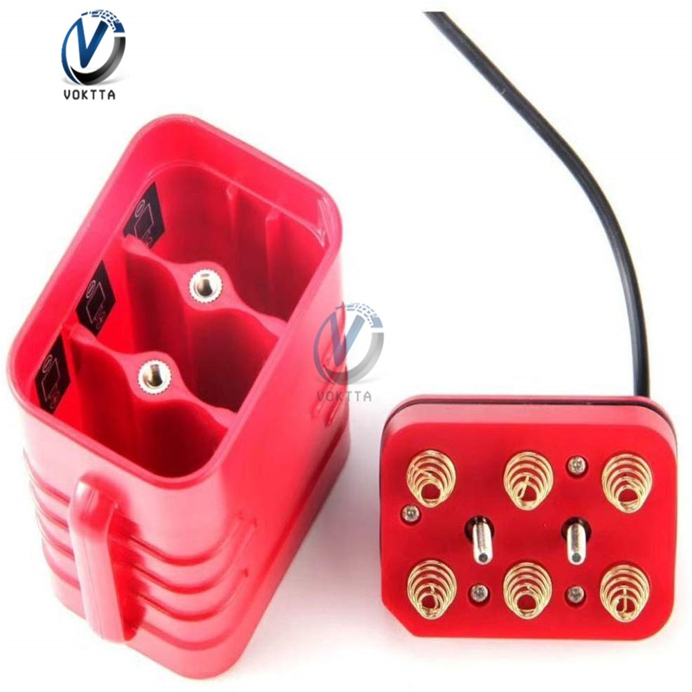 8.4V 6 Section 18650 Waterproof Safety Cycling Battery Pack with DC and USB Interface for 18650 Rechargeable lithium ion Battery: Red