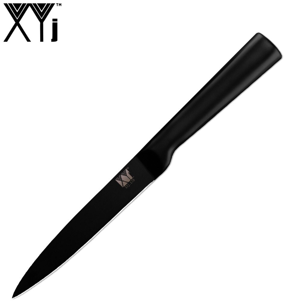 XYj 4pcs Kitchen Chopping Knife Set High Carbon Stainless Steel Santoku Utility Knife All Black Kitchen Tool Cooking Gadgets: G.5 utility knife