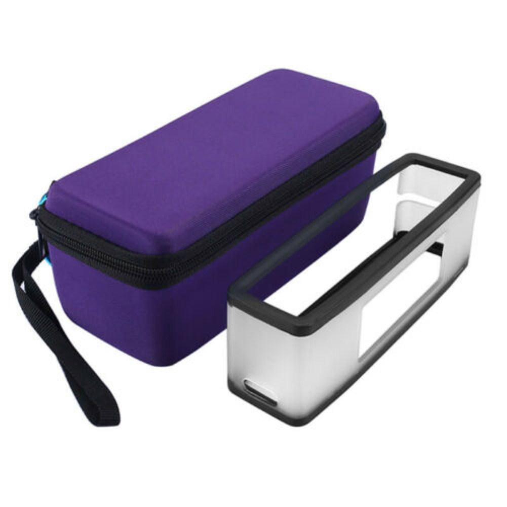 Protection Storage Case Bag Shockproof with Inner EVA for Bose SoundLink Mini 1/2 Bluetooth Speaker Case: purple