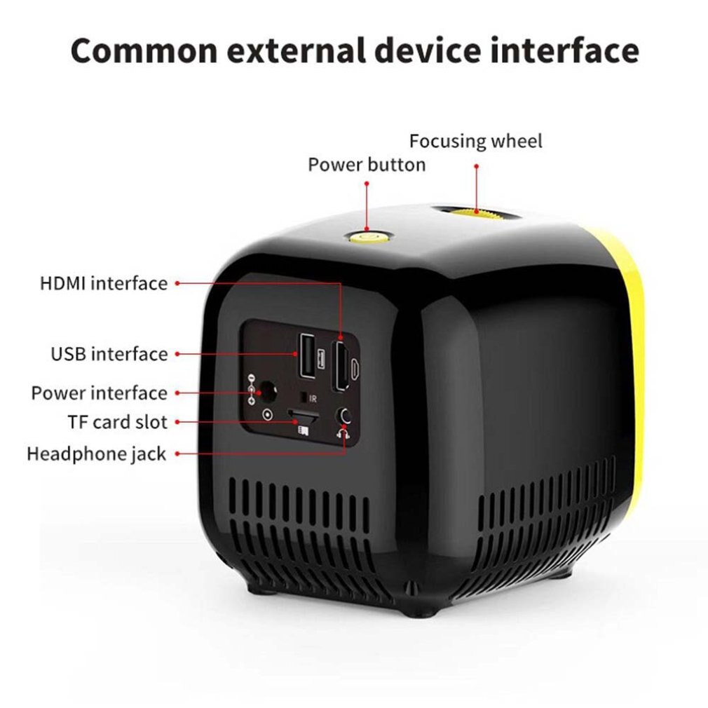 Mini Projector For Full HD 1080P Wireless Sync Display Led Home Theater Video Beamer Portable Projector Home Theater