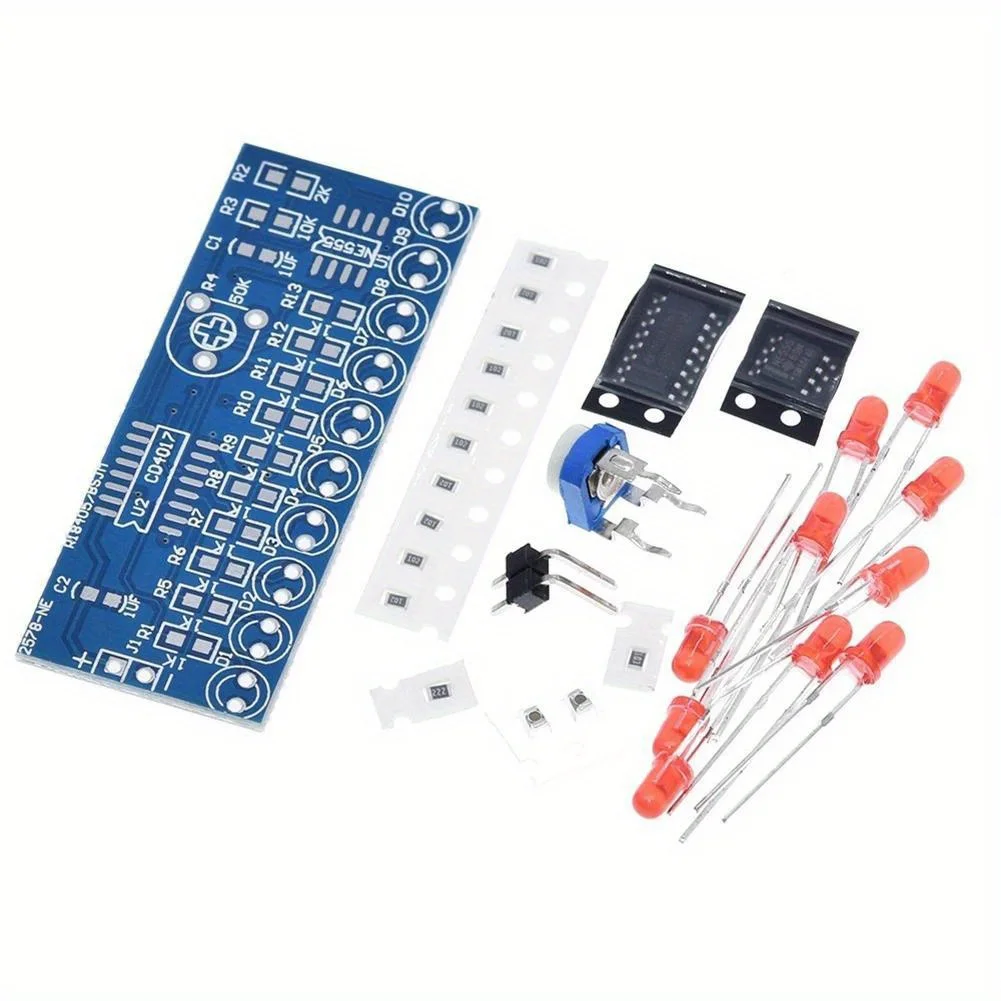 Elektronische DIY-Enthusiasten, Lehrmittel, DIY-LED-Wasserlampen-einstellen, manuelle Montage und Schweißen, Ne555 Timer und CD4017: Ursprünglich Titel
