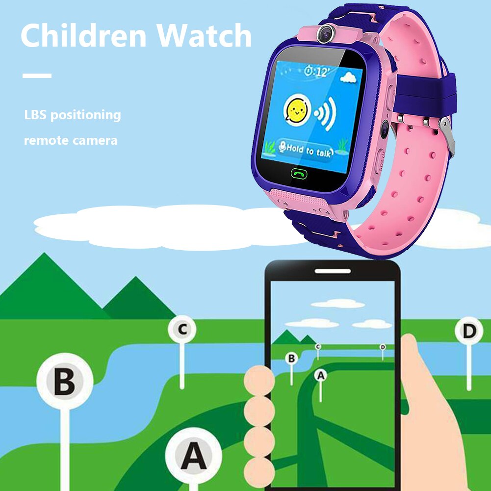 Q12 freundlicher Clever Uhr SOS Telefon Uhr Smartwatch Für freundlicher Jungen Mädchen Armbinde Armbinde Clever IP67 Tracker freundlicher Uhren