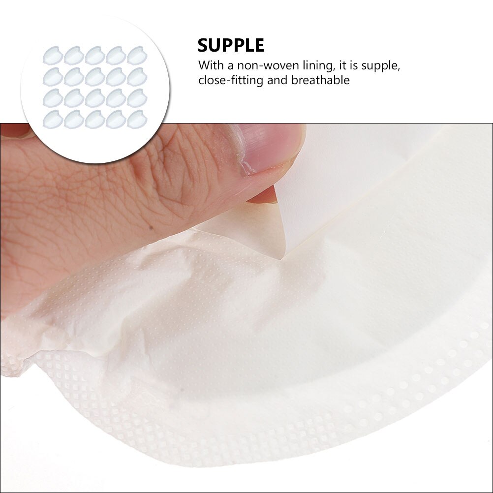 Couvre-tétons jetables, 30 pièces, tampons d&#39;allaitement respirants, pour femmes enceintes (blanc)