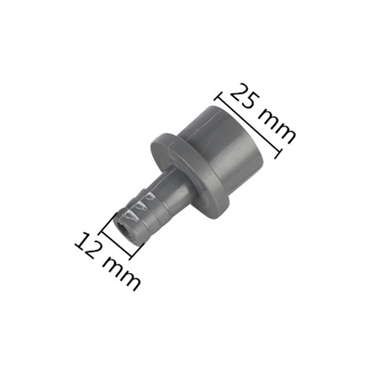 Upvc slange pagodeforbindelse udvendig diameter 25mm to 12/16/20mm med modhager reducerende samling kunstvanding akvarium dræningssystem kobling: Sort