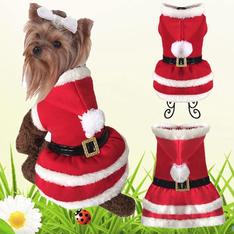 Huisdier Met Pet Kerstman Jurk Kat Hond Kleding Kerst Hond Kleding