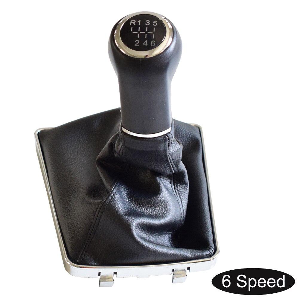 For OPEL ASTRA III H 1.6 VAUXHALL 2004 2005 2006 2007 Car Styling Gear Shift Knob Lever Gaiter Boot Cover Case: 6 Speed-Black