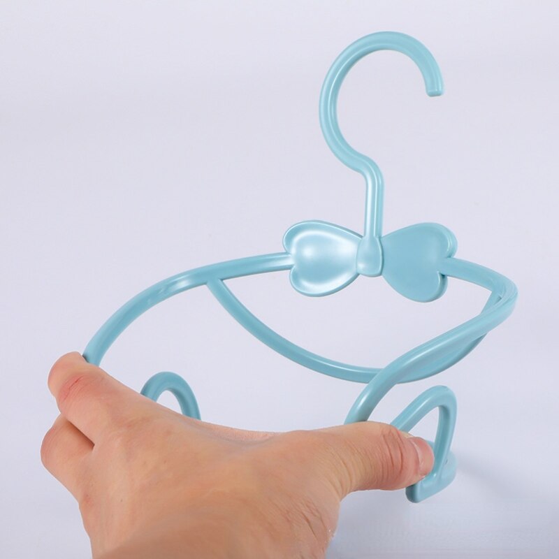 5/10/20Pcs Kids Kleerhanger Rekken Draagbare Plastic Display Hangers Winddicht Kinderen Jassen Hanger Baby Kleding organizer