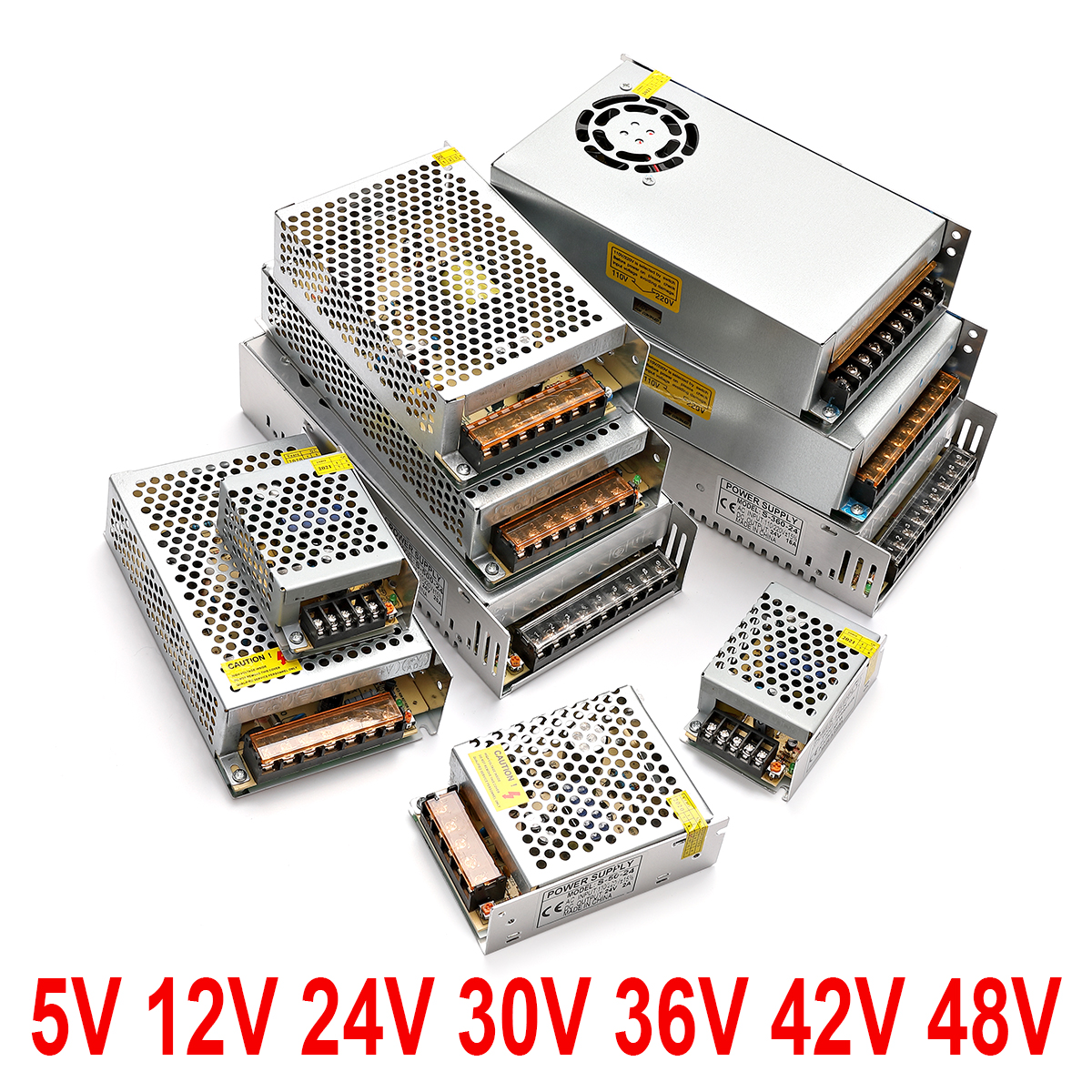 CN DC 36V 13,8A 500W Netzteil 13A 12A 11A 10A 9A 8A 7A 6A 5A 4A 3A 2A 1,5A 400W 350W Transformator 24V 36V 48V 5V 110-220V