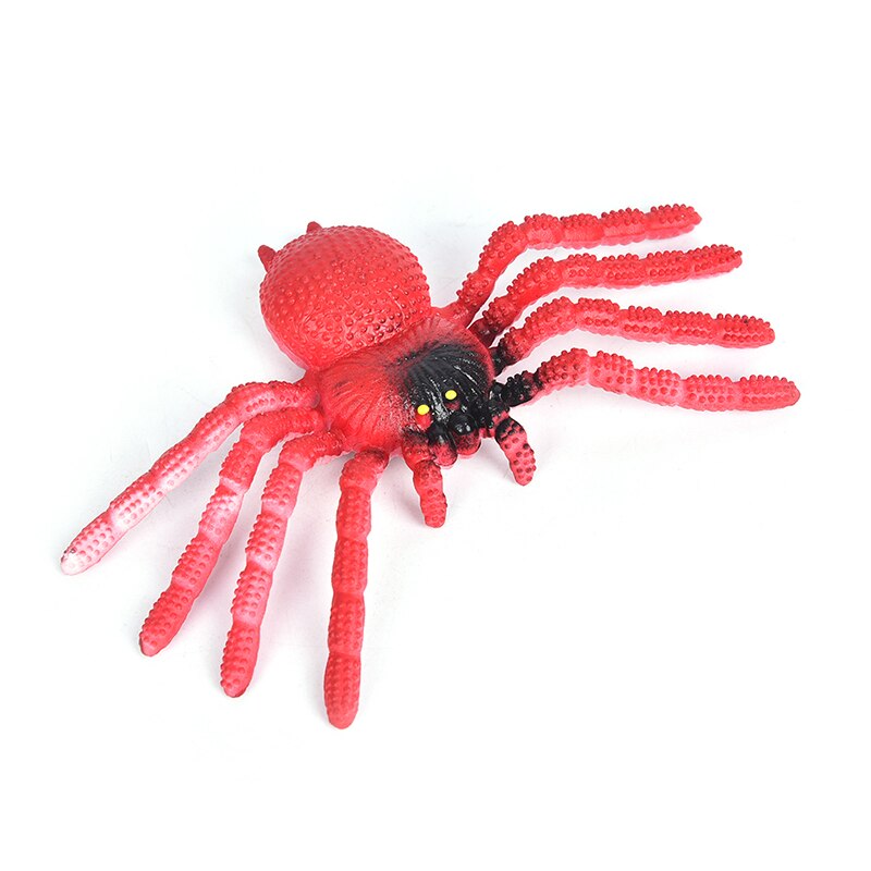 1Pc Große Halloween Plüsch Spinnen Kinder Kinder Spielzeug Plüsch Schwarz Farbmix Stil Für Party Halloween Dekoration Witz Spielzeug: Rot