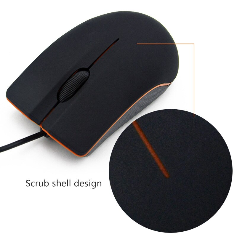 Gaming Mouse Wired Matte Texture Mouse With 4 Keys Portable Mice For Pc Laptop For Gamer Accessories Business Office Home