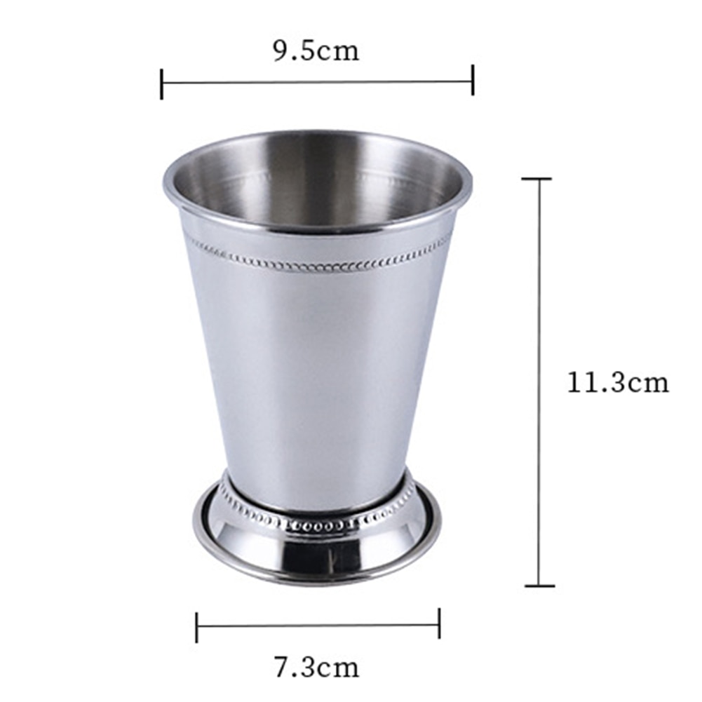 360ml Stainless Steel Rust-proof Mojito Mint Julep Cup Bar Party Beer Cocktail Drink Mug Easy to Clean