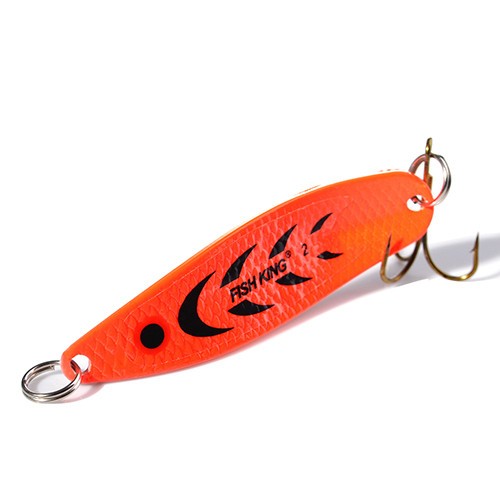 FISHKING-Señuelos de Pesca, cuchara Wobble de Metal, anzuelo de trucha, cuchara giratoria de 18g 27g señuelos spinning de pesca mar jigs de pesca de mar señuelos spinning mar cebos duros cucharillas de pescas Pinzas me: 150 mm / Burlywood