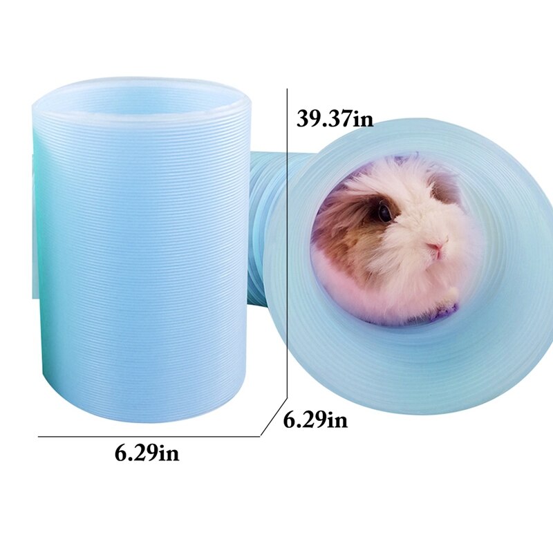 Kæledyr tunnel dejlig plast kanin tunnel kæledyr legetøj kanin ilder hamster marsvin hamster legetøj tunnel til lille kæledyr