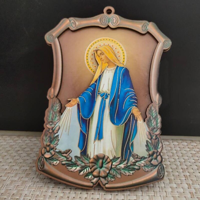 Christian Katholischen Reliquien Holz Symbol Jesus Heiligen Herz Jungfrau Maria statuen ornamente wohnkultur articulos religiosos catolico: JS192-13