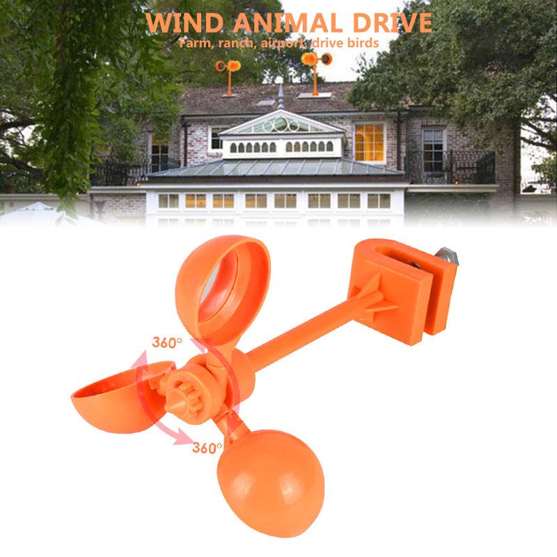 Drive Away Bird Device 360° Crow Pest Lawns Bird Scarer Wind Power Outdoors Pigeon Realistic Garden Crop Bird Repeller