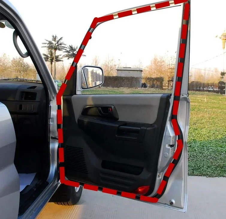 1 Stück 5-türige Türgummidichtung für Pajero Pinin H60 H70 Herr 351386 Türöffnungspfosten für Montero Mini aus Gummi für Shogun IO: Beige