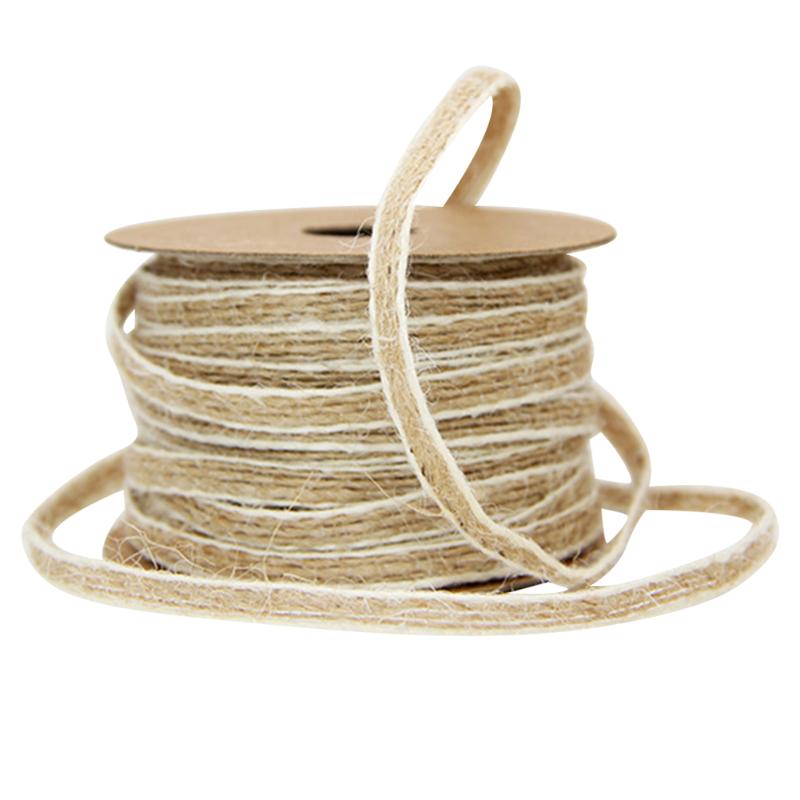 Natural Hessian Jute Twine Rope Burlap Ribbon for ... – Grandado
