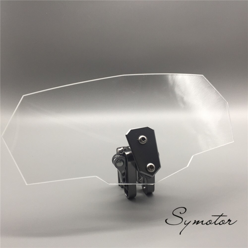 S.uyue voor luchtstroom verstelbare windscherm universele motorfiets boog windscherm triumph aprilia ktm victory alle windschermen: Grijs