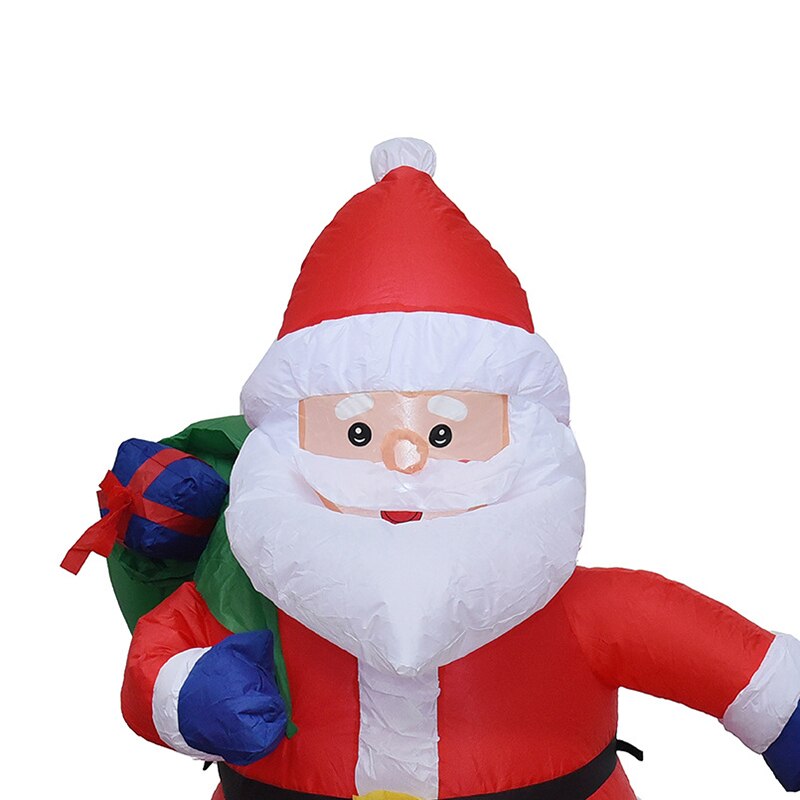 Giant Kerst Inflatables Outdoor Decoratie Kerstman Opblaasbare Pop Met Led Licht Binnenplaats Ornamenten Props Met Blower