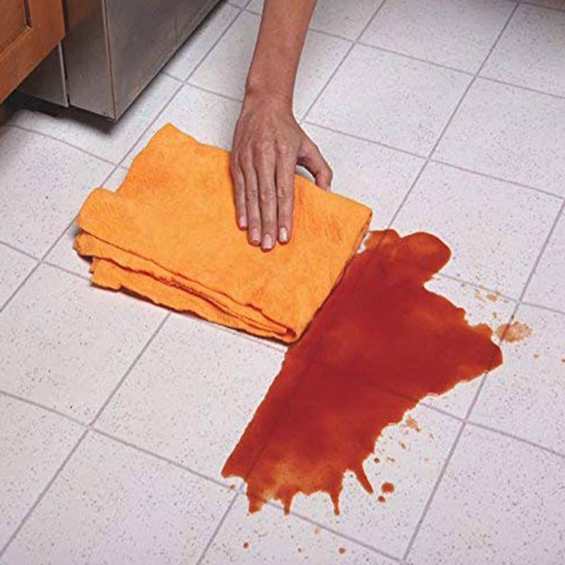 Serviette en Chamois Ultra-absorbante, 8 pièces, serviette de cuisine réutilisable, tissu Shammy de nettoyage, lavable en Machine pour le séchage de la voiture pour le sol de la fenêtre