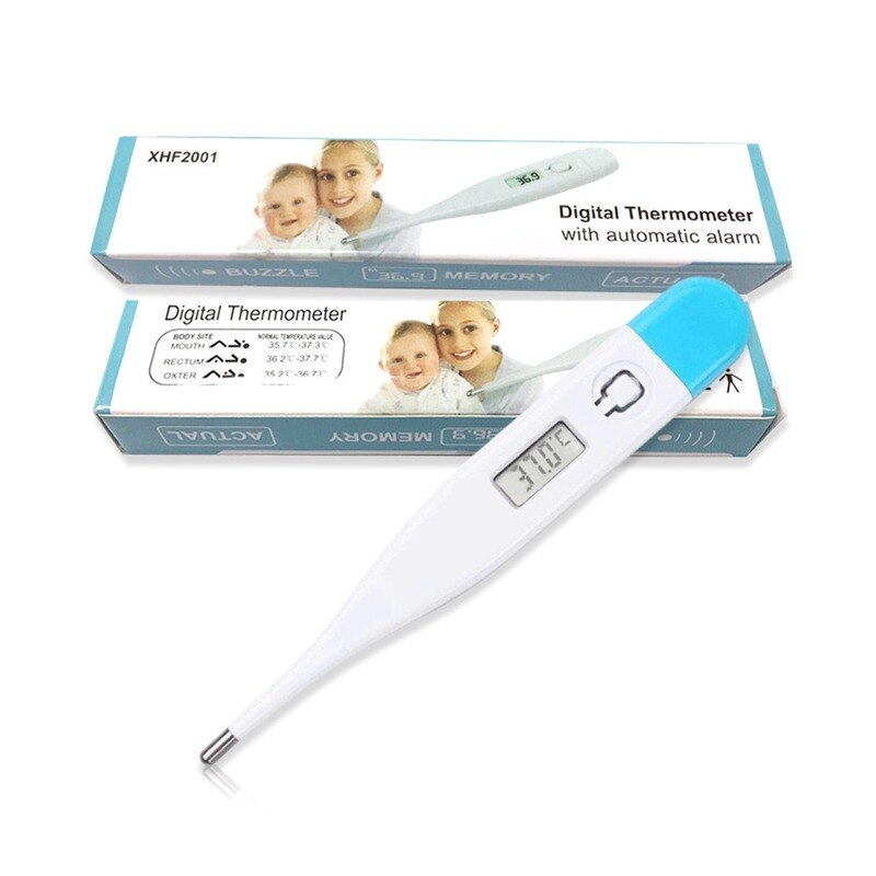Digital thermometer Fahrenheit centigrade electronic thermometer for adults and children: Default Title
