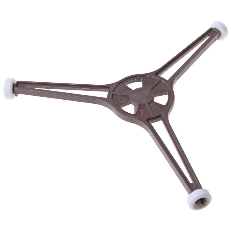 Bandeja en forma de triángulo para horno microondas, placa plana de vidrio de 24,5 cm,