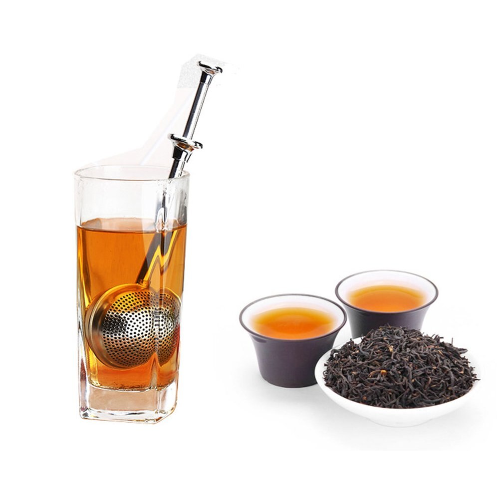 304 stainless steel tea filter retractable seasoning ball bag soup soup ball tea bag tea leakage tea filter bubble tea set