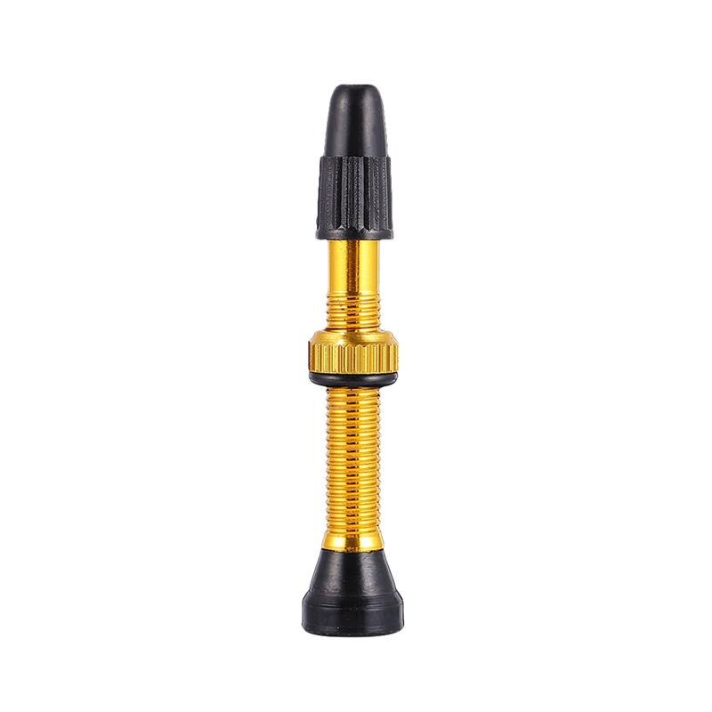 1PC Bike Vakuum Presta Ventil Berg Radfahren Aufblasen Ventil Tubeless Fahrrad Luft Ventil für Bike Verwenden (Lila 40MM): Golden 40mm