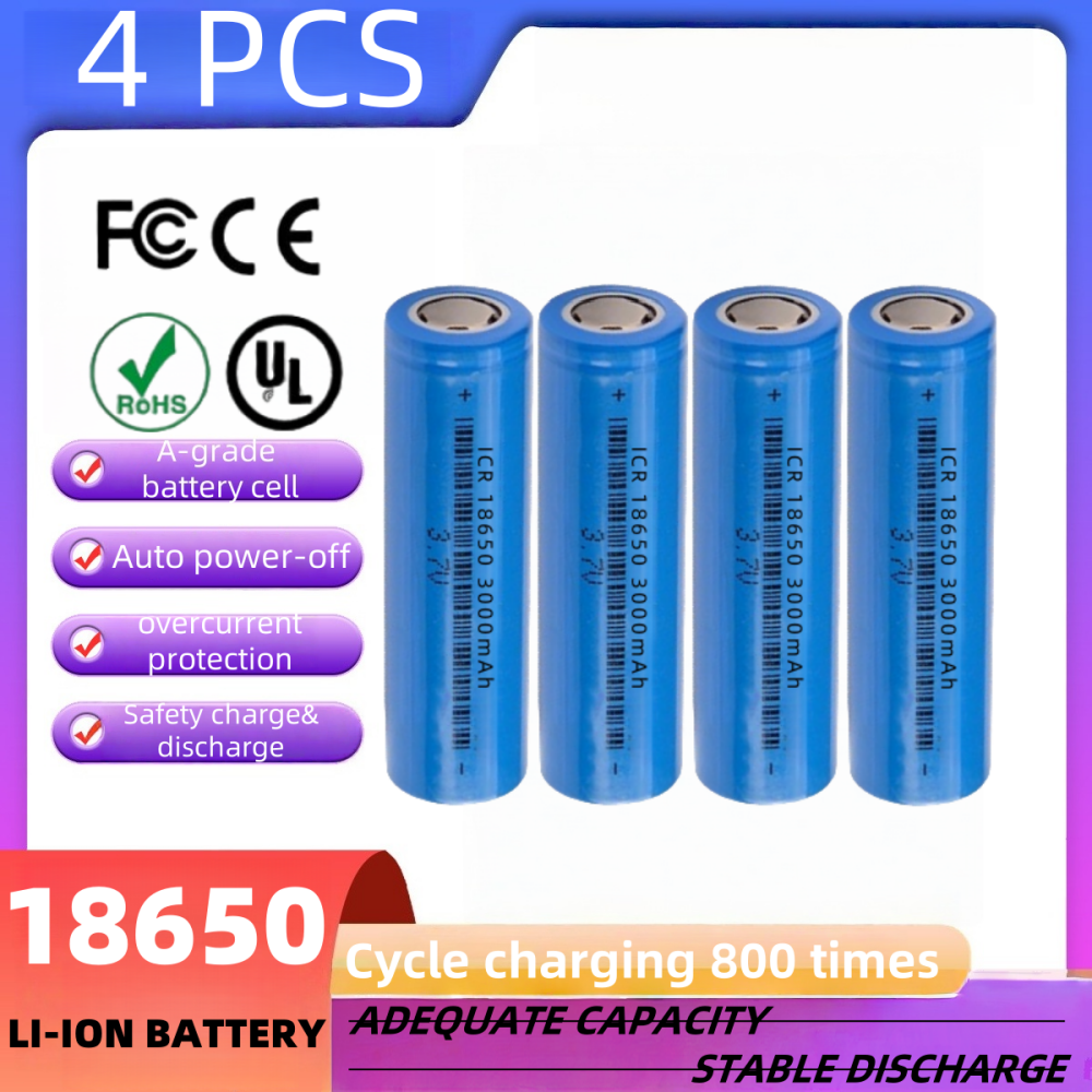 Akumulator litowo-polimerowy LiPo 3,7 V 3000 mAh 18650 robić słuchawek Bluetooth, instrumentów kosmetycznych, kijów robić selfie, sprayów itp.: SZARY